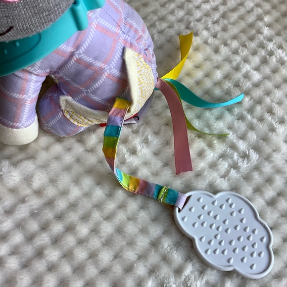 SKIP HOP Plush Unicorn Rattle Teething Crinkle Pastel Colour Stuffed Animal Toy - Picture 5 of 8